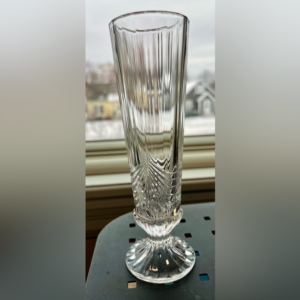 Fluted Bud Vase with swag and Drape design